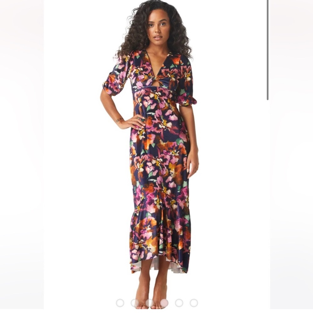 Miss Los Angelo’s floral velour dress